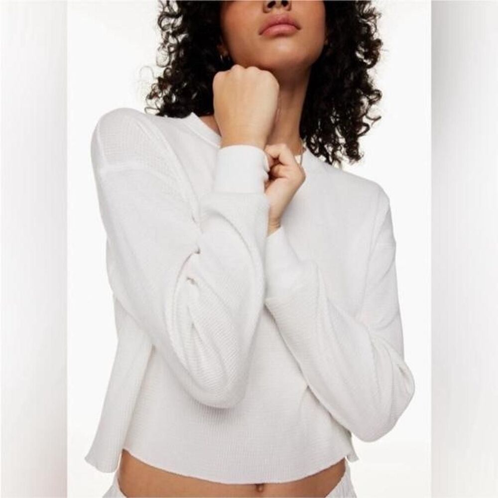 Aritzia Women's White Crop-top